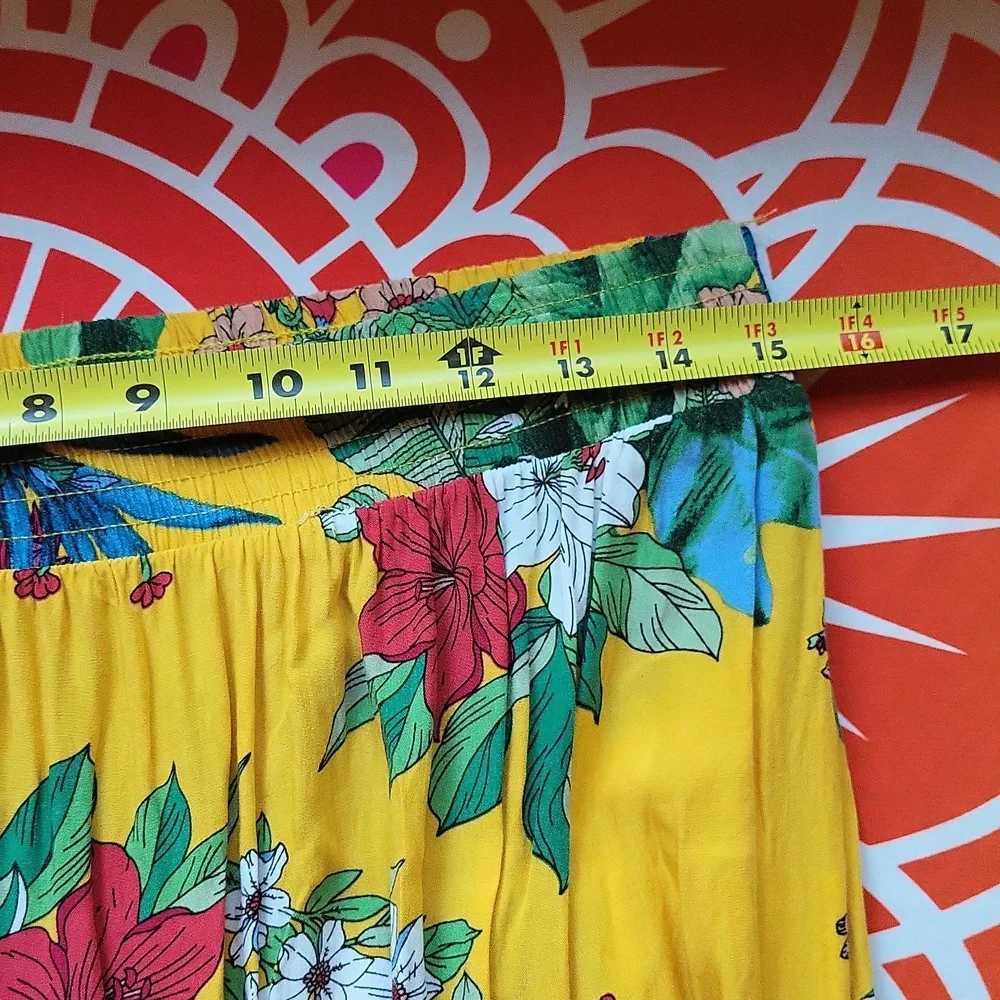 Colorful Solitaire Maxi Skirt with Lace Detail - Picture 5 of 6